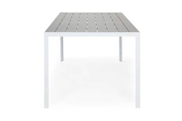 Tunis Utebord – Matbord Utomhus 150x90 cm – Trädgårdsbord för Uteplats och Altan - Vit / Grå - Utemöbler & utemiljö - Utebord & trädgårdsbord - Matbord utomhus