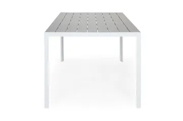 Tunis Utebord – Matbord Utomhus 150x90 cm – Trädgårdsbord för Uteplats och Altan - Vit / Grå - Utemöbler & utemiljö - Utebord & trädgårdsbord - Matbord utomhus