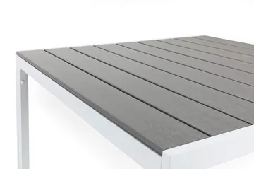 Tunis Utebord 90x90 cm – Litet Matbord Utomhus för Uteplats i Aintwood - Grå / Vit - Utemöbler & utemiljö - Utebord & trädgårdsbord - Matbord utomhus