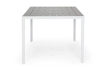 Tunis Utebord 90x90 cm – Litet Matbord Utomhus för Uteplats i Aintwood - Grå / Vit - Utemöbler & utemiljö - Utebord & trädgårdsbord - Matbord utomhus