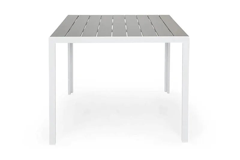 Tunis Utebord 90x90 cm – Litet Matbord Utomhus för Uteplats i Aintwood - Grå / Vit - Utemöbler & utemiljö - Utebord & trädgårdsbord - Matbord utomhus