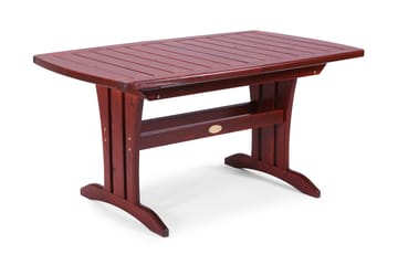 Utebord 90x150/210 cm Mahognylaserad - Röd|Brun - Utemöbler & utemiljö - Utebord & trädgårdsbord - Matbord utomhus