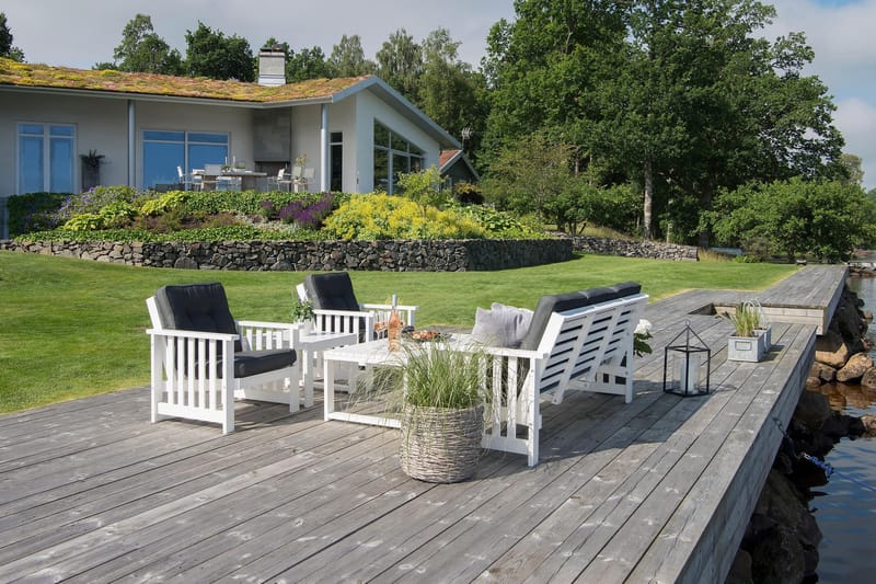 Utebord Hillerstorp Gotland 60x120 cm - Vit - Utemöbler & utemiljö - Utebord & trädgårdsbord - Matbord utomhus