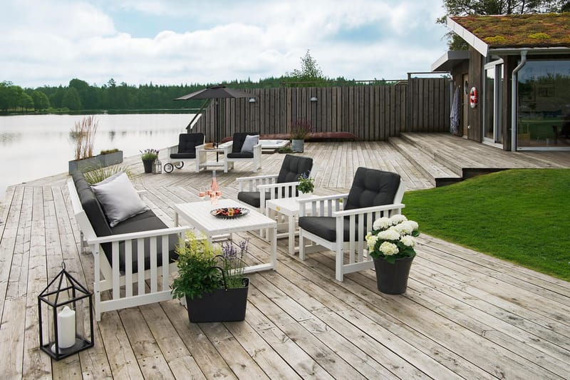 Utebord Hillerstorp Gotland 60x120 cm - Vit - Utemöbler & utemiljö - Utebord & trädgårdsbord - Matbord utomhus