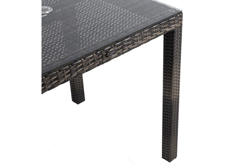 Utebord WICKER 73x73xH71cm Utebordsskiva: klart glas - Mörkbrun - Utemöbler & utemiljö - Utebord & trädgårdsbord - Matbord utomhus