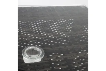 Utebord WICKER 73x73xH71cm Utebordsskiva: klart glas - Mörkbrun - Utemöbler & utemiljö - Utebord & trädgårdsbord - Matbord utomhus