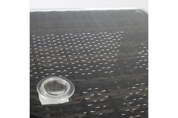 Utebord WICKER 73x73xH71cm Utebordsskiva: klart glas - Mörkbrun - Utemöbler & utemiljö - Utebord & trädgårdsbord - Matbord utomhus