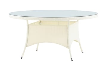 Volta Matbord Utomhus 150 Rund - Vit - Utemöbler & utemiljö - Utebord & trädgårdsbord - Matbord utomhus