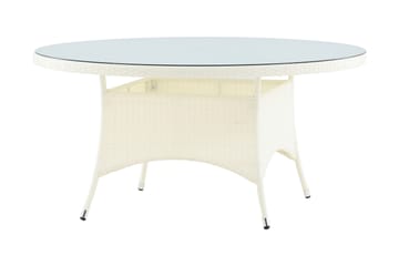 Volta Matbord Utomhus 150 Rund - Vit - Utemöbler & utemiljö - Utebord & trädgårdsbord - Matbord utomhus