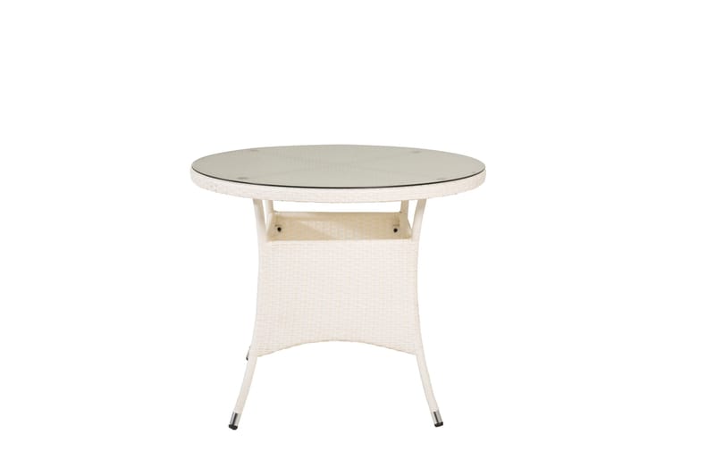 Volta Matbord Utomhus 90 Rund - Vit - Utemöbler & utemiljö - Utebord & trädgårdsbord - Matbord utomhus