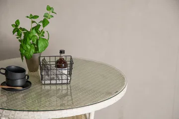 Volta Matbord Utomhus 90 Rund - Vit - Utemöbler & utemiljö - Utebord & trädgårdsbord - Matbord utomhus