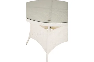 Volta Matbord Utomhus 90 Rund - Vit - Utemöbler & utemiljö - Utebord & trädgårdsbord - Matbord utomhus