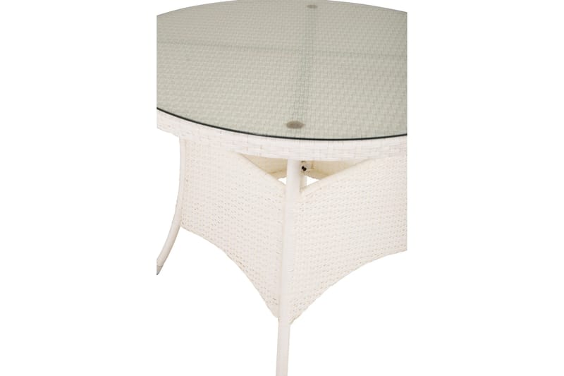 Volta Matbord Utomhus 90 Rund - Vit - Utemöbler & utemiljö - Utebord & trädgårdsbord - Matbord utomhus