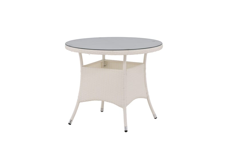 Volta Matbord Utomhus 90 Rund - Vit - Utemöbler & utemiljö - Utebord & trädgårdsbord - Matbord utomhus