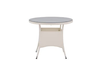 Volta Matbord Utomhus 90 Rund - Vit - Utemöbler & utemiljö - Utebord & trädgårdsbord - Matbord utomhus