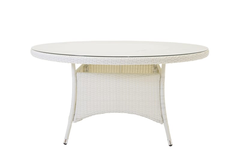 Volta Matbord Utomhus 90 Rund - Vit - Utemöbler & utemiljö - Utebord & trädgårdsbord - Matbord utomhus