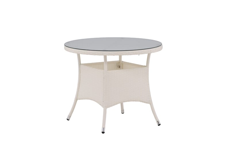 Volta Matbord Utomhus 90 Rund - Vit - Utemöbler & utemiljö - Utebord & trädgårdsbord - Matbord utomhus