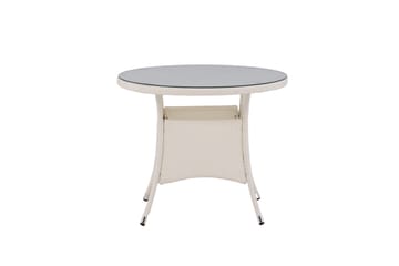Volta Matbord Utomhus 90 Rund - Vit - Utemöbler & utemiljö - Utebord & trädgårdsbord - Matbord utomhus