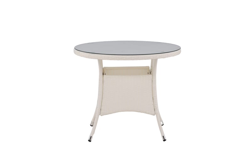 Volta Matbord Utomhus 90 Rund - Vit - Utemöbler & utemiljö - Utebord & trädgårdsbord - Matbord utomhus