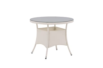 Volta Matbord Utomhus 90 Rund - Vit - Utemöbler & utemiljö - Utebord & trädgårdsbord - Matbord utomhus