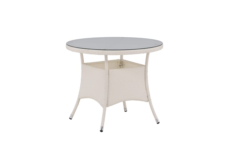 Volta Matbord Utomhus 90 Rund - Vit - Utemöbler & utemiljö - Utebord & trädgårdsbord - Matbord utomhus