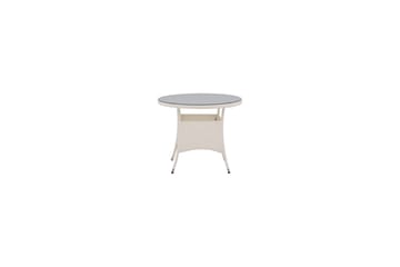 Volta Matbord Utomhus 90 Rund - Vit - Utemöbler & utemiljö - Utebord & trädgårdsbord - Matbord utomhus