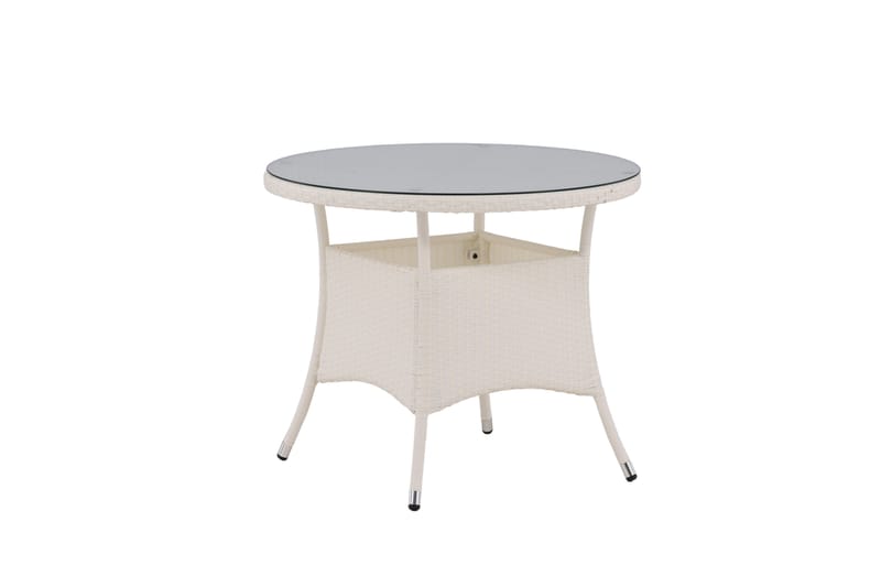 Volta Matbord Utomhus 90 Rund - Vit - Utemöbler & utemiljö - Utebord & trädgårdsbord - Matbord utomhus