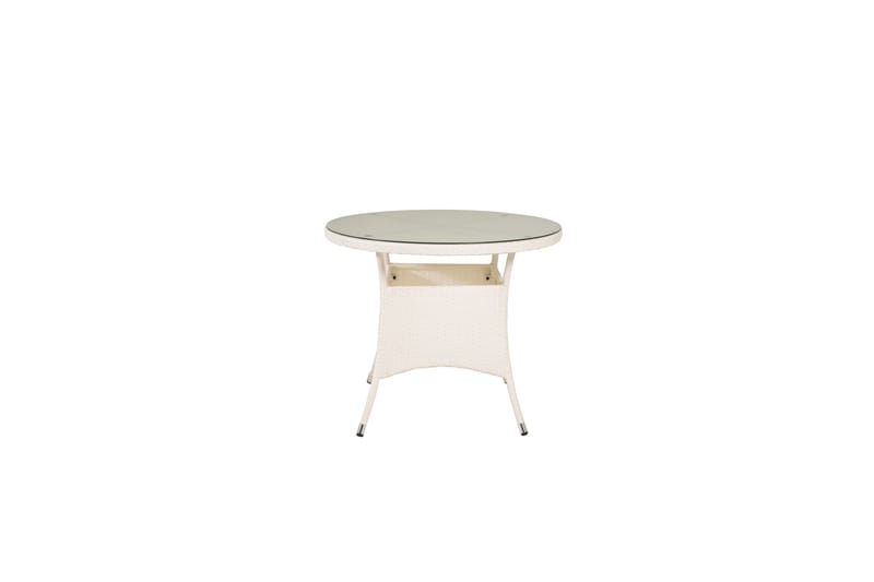 Volta Matbord Utomhus 90 Rund - Vit - Utemöbler & utemiljö - Utebord & trädgårdsbord - Matbord utomhus