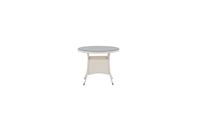 Volta Matbord Utomhus 90 Rund - Vit - Utemöbler & utemiljö - Utebord & trädgårdsbord - Matbord utomhus