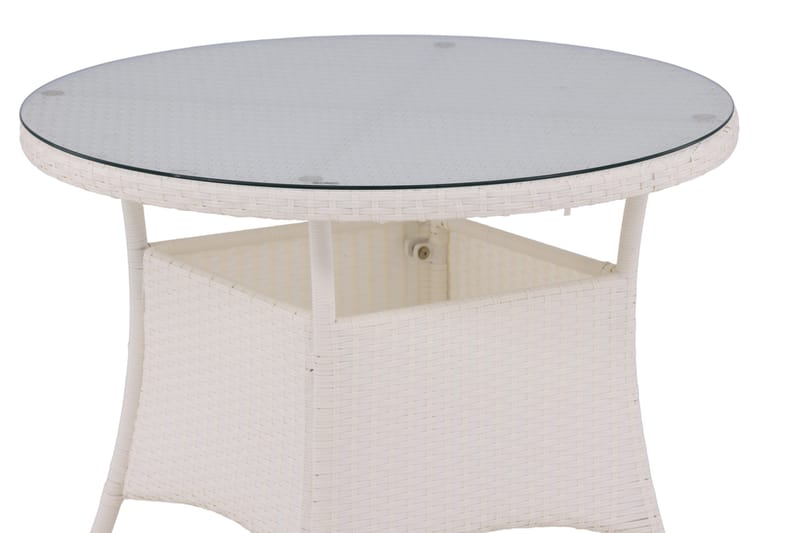 Volta Matbord Utomhus 90 Rund - Vit - Utemöbler & utemiljö - Utebord & trädgårdsbord - Matbord utomhus