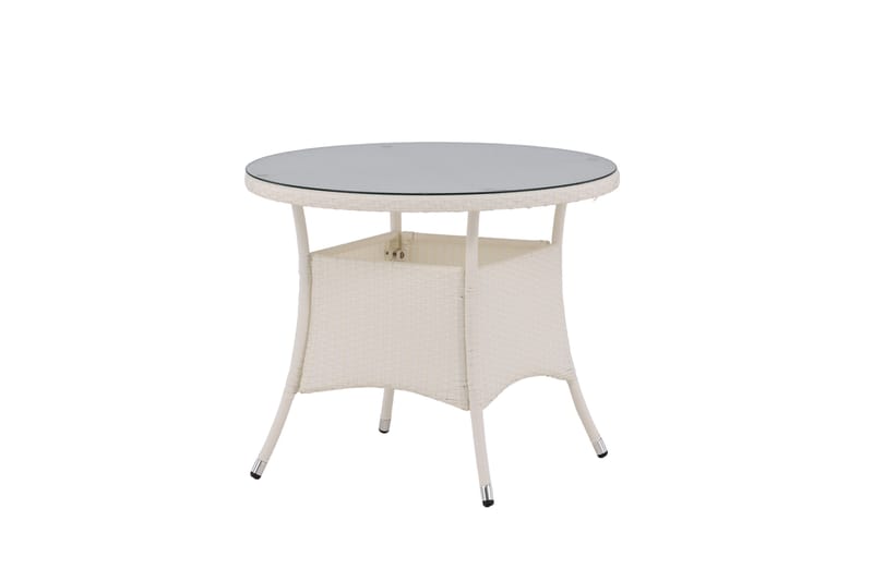 Volta Matbord Utomhus 90 Rund - Vit - Utemöbler & utemiljö - Utebord & trädgårdsbord - Matbord utomhus