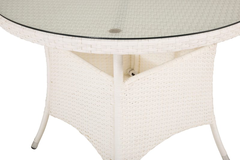 Volta Matbord Utomhus 90 Rund - Vit - Utemöbler & utemiljö - Utebord & trädgårdsbord - Matbord utomhus