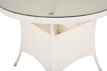 Volta Matbord Utomhus 90 Rund - Vit - Utemöbler & utemiljö - Utebord & trädgårdsbord - Matbord utomhus