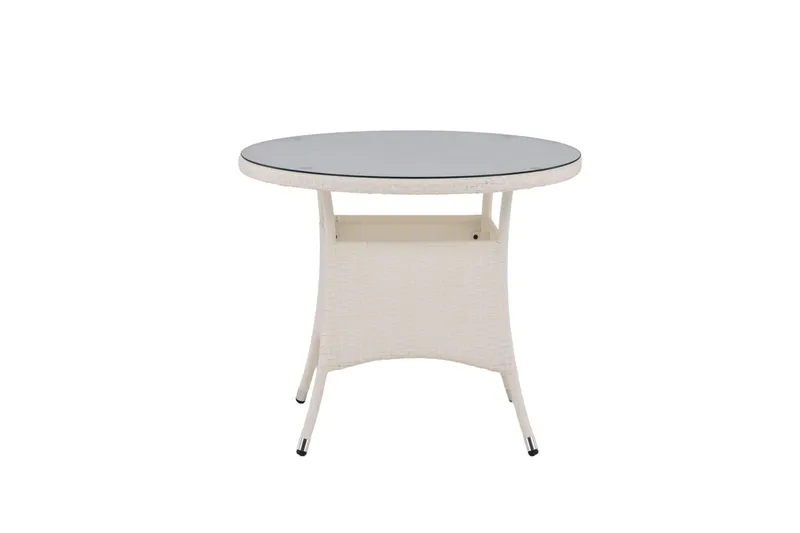 Volta Matbord Utomhus 90 Rund - Vit - Utemöbler & utemiljö - Utebord & trädgårdsbord - Matbord utomhus