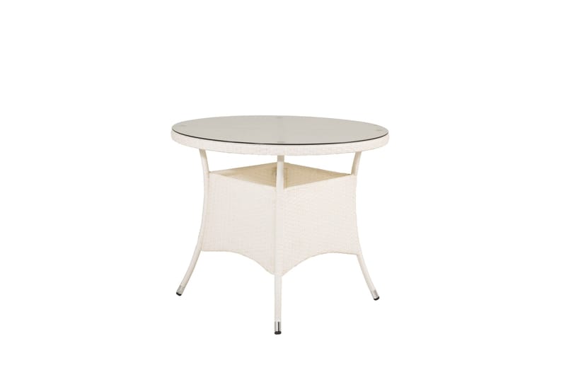Volta Matbord Utomhus 90 Rund - Vit - Utemöbler & utemiljö - Utebord & trädgårdsbord - Matbord utomhus