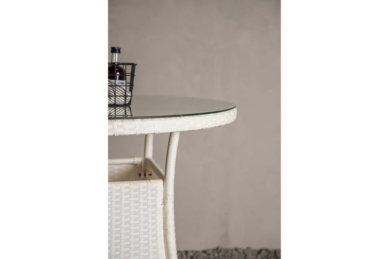 Volta Matbord Utomhus 90 Rund - Vit - Utemöbler & utemiljö - Utebord & trädgårdsbord - Matbord utomhus