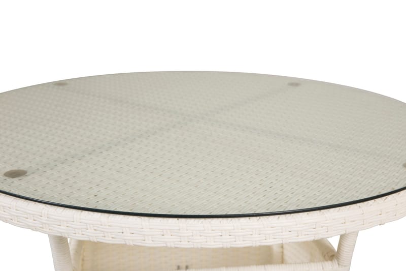 Volta Matbord Utomhus 90 Rund - Vit - Utemöbler & utemiljö - Utebord & trädgårdsbord - Matbord utomhus