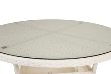 Volta Matbord Utomhus 90 Rund - Vit - Utemöbler & utemiljö - Utebord & trädgårdsbord - Matbord utomhus