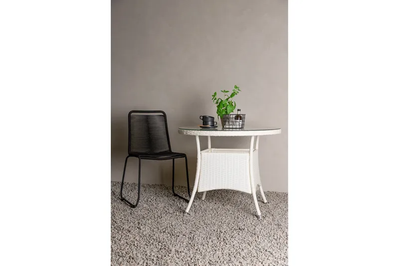 Volta Matbord Utomhus 90 Rund - Vit - Utemöbler & utemiljö - Utebord & trädgårdsbord - Matbord utomhus