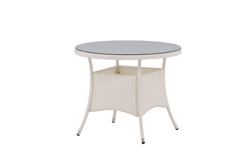 Volta Matbord Utomhus 90 Rund - Vit - Utemöbler & utemiljö - Utebord & trädgårdsbord - Matbord utomhus