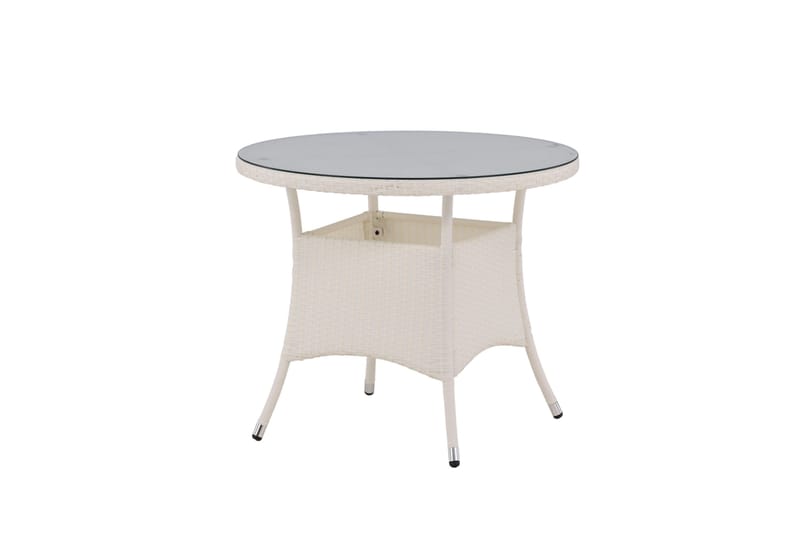 Volta Matbord Utomhus 90 Rund - Vit - Utemöbler & utemiljö - Utebord & trädgårdsbord - Matbord utomhus