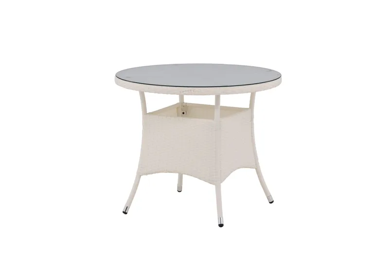 Volta Matbord Utomhus 90 Rund - Vit - Utemöbler & utemiljö - Utebord & trädgårdsbord - Matbord utomhus