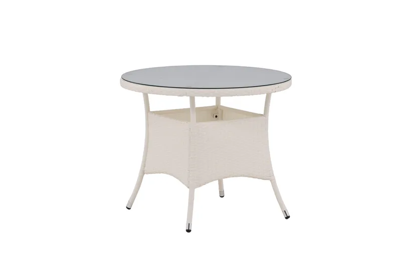 Volta Matbord Utomhus 90 Rund - Vit - Utemöbler & utemiljö - Utebord & trädgårdsbord - Matbord utomhus