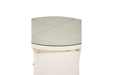 Volta Matbord Utomhus 90 Rund - Vit - Utemöbler & utemiljö - Utebord & trädgårdsbord - Matbord utomhus