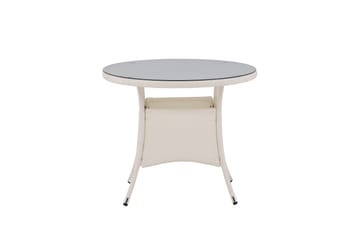 Volta Matbord Utomhus 90 Rund - Vit - Utemöbler & utemiljö - Utebord & trädgårdsbord - Matbord utomhus