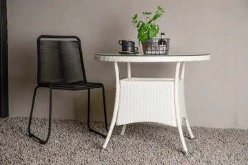 Volta Matbord Utomhus 90 Rund - Vit - Utemöbler & utemiljö - Utebord & trädgårdsbord - Matbord utomhus