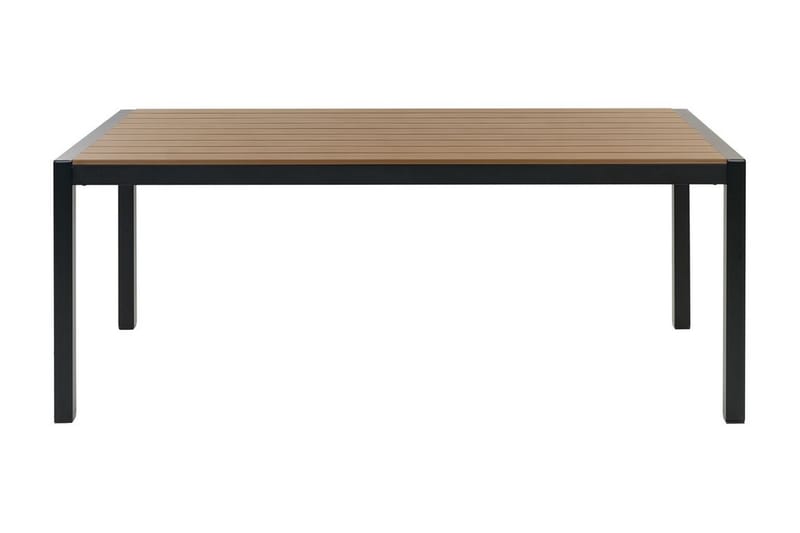 Matbord Utomhus Pereta 180x90 cm - Ljusbrun/Svart - Utemöbler & utemiljö - Utebord & trädgårdsbord - Matbord utomhus