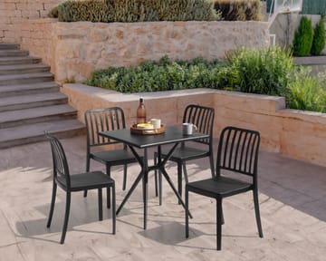 Matbord utomhus Piave 70x70 cm - Svart - Utemöbler & utemiljö - Utebord & trädgårdsbord - Matbord utomhus