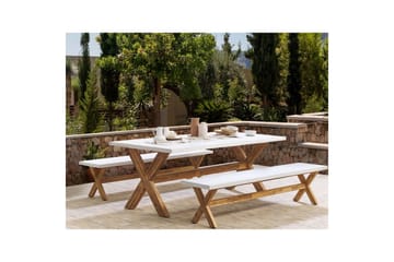 Matsalsset Olbia med bänkar 6-Sits - 6-Sits - Utemöbler & utemiljö - Utebord & trädgårdsbord - Matbord utomhus