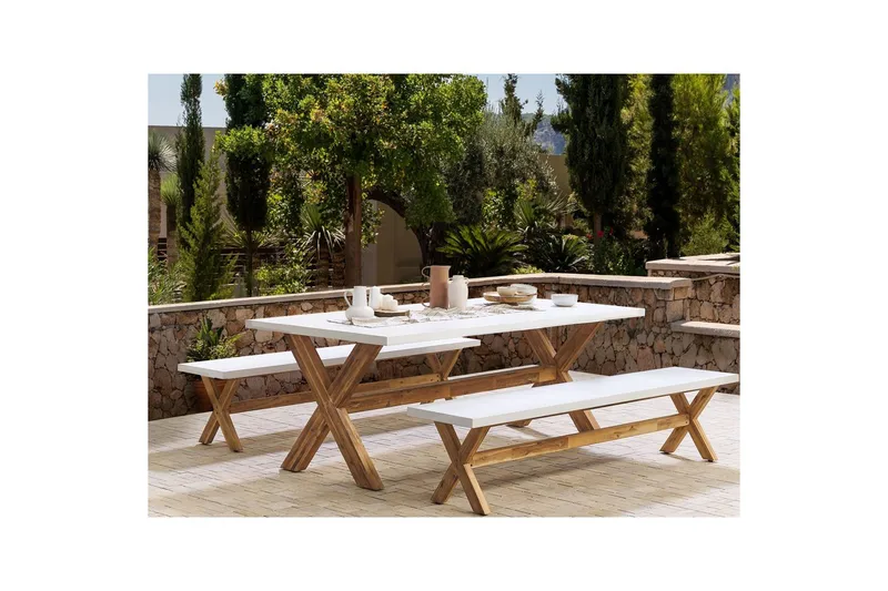 Matsalsset Olbia med bänkar 6-Sits - 6-Sits - Utemöbler & utemiljö - Utegrupp - Matgrupp utomhus